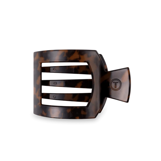 Tortoise Flat Square Hair Clip
