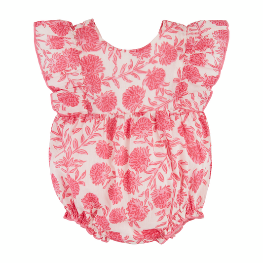 Ruffle Block Print Baby Bubble