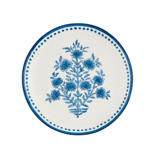 Flower Stem Print Salad Plate