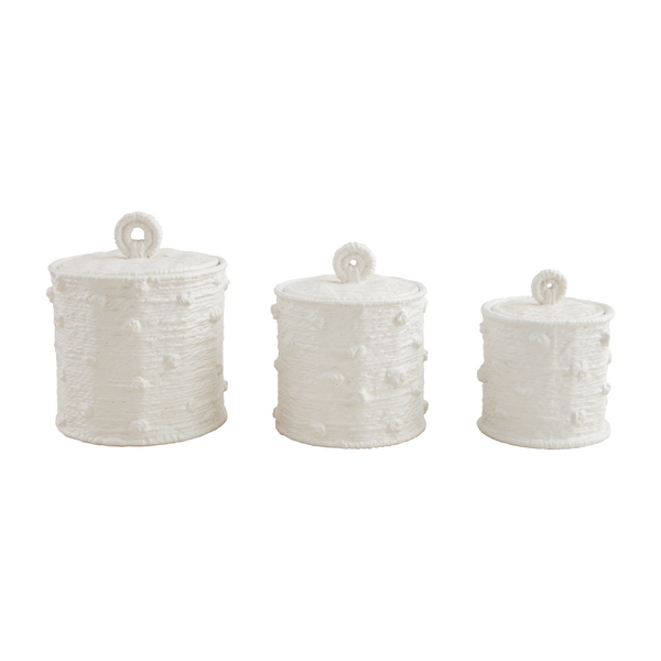 Woven Ceramic Canister Set