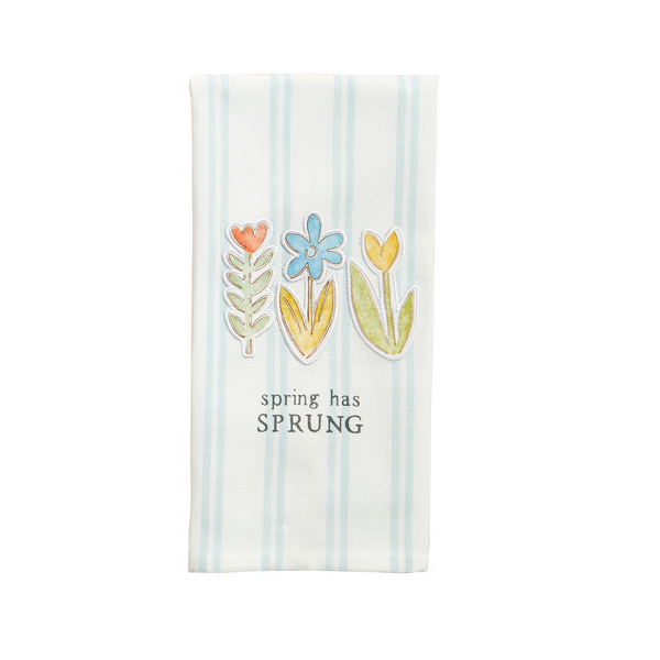 Three Flowers Patch Towel