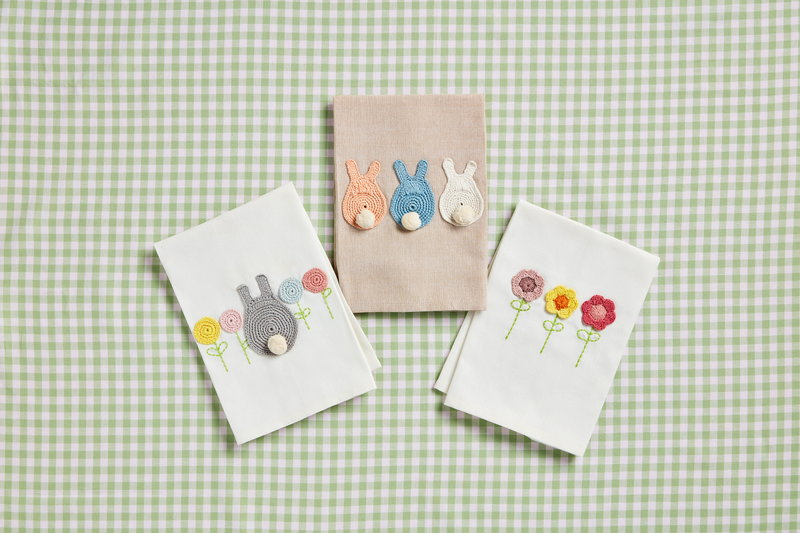 Easter Tails Crochet Towel