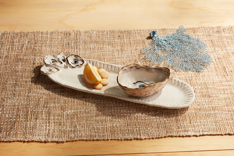 Oyster Tray And Dip Set