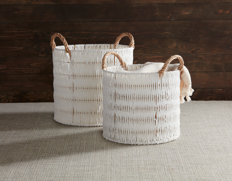 Knotted Rope Nested Baskets